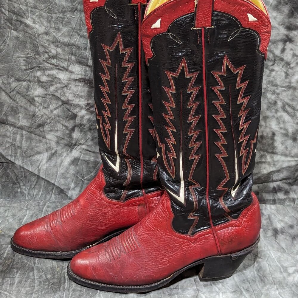 Panhandle Slim "B. Shoulder Red" Western Boots